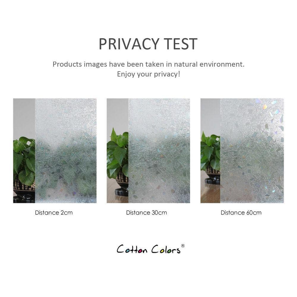 35.4 in. x 78.7 in. Decorative and Privacy 3D Window Film