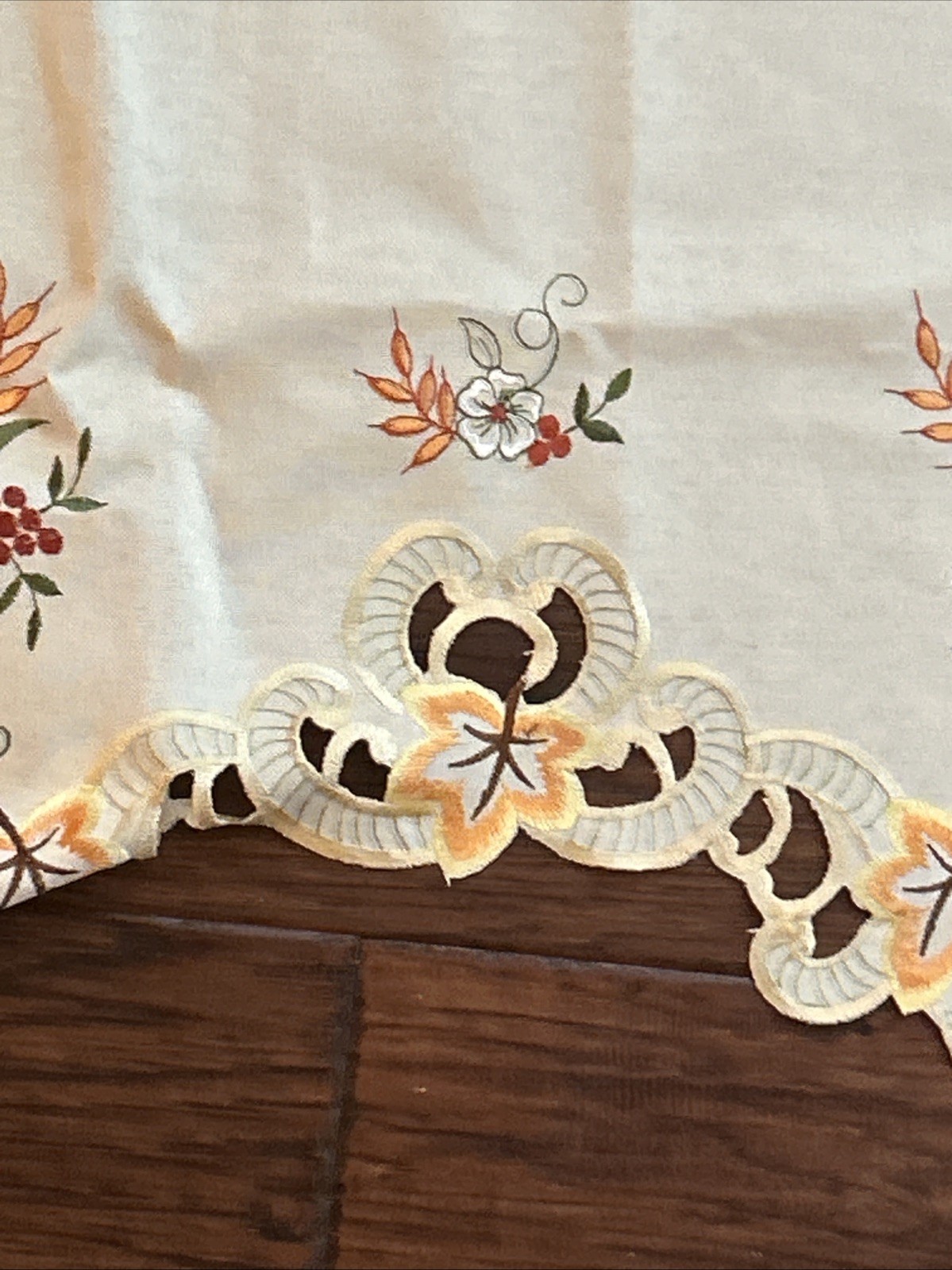 Autumn/Fall Pumpkin curtain topper valence 63 x 18 in.