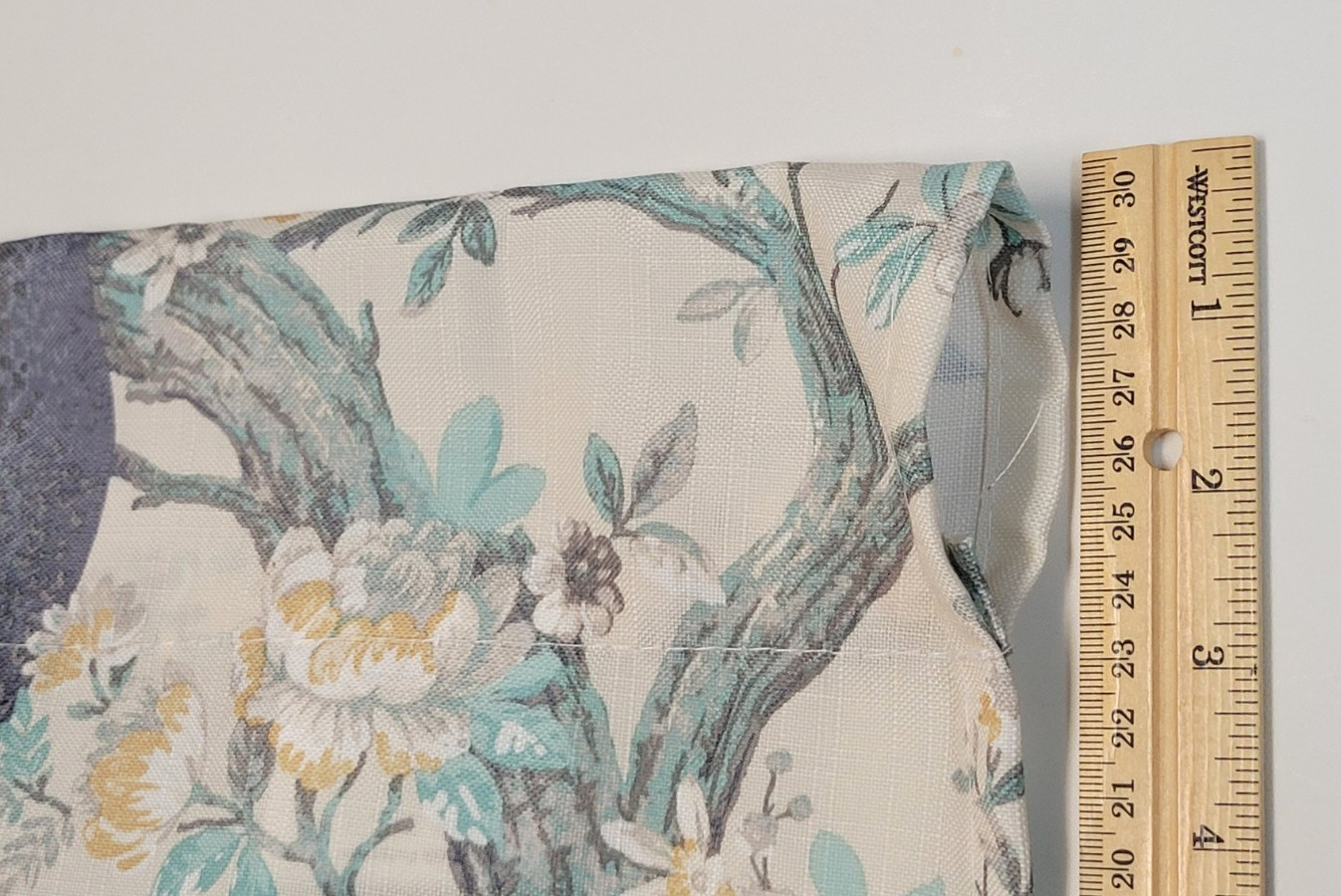 Laura Ashley 2 Belvedere Peacock Window Curtain Panels Blue Turquoise 36×95 Pair