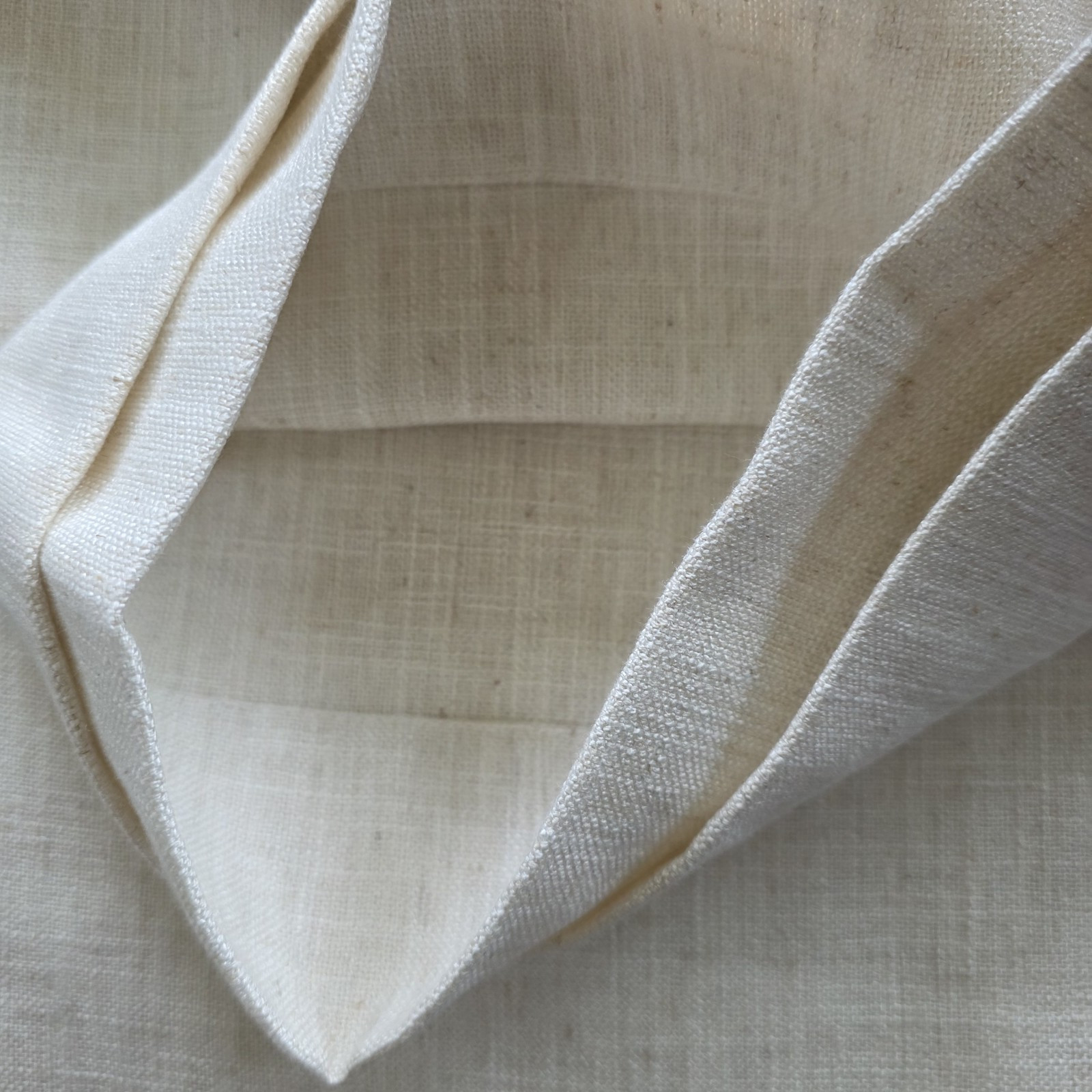 (2) Ralph Lauren Belgian Linen Back Tab Panels Curtains 54×96 Natural Beige TWO