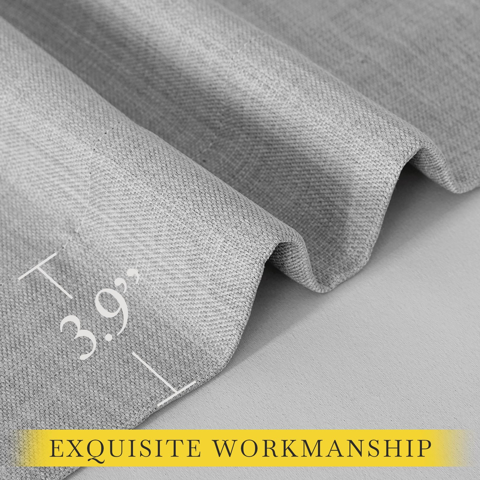 Extra Wide Light Grey Sliding Door Curtains, Hook Belt/Rod Pocket/Back Tab Fa…
