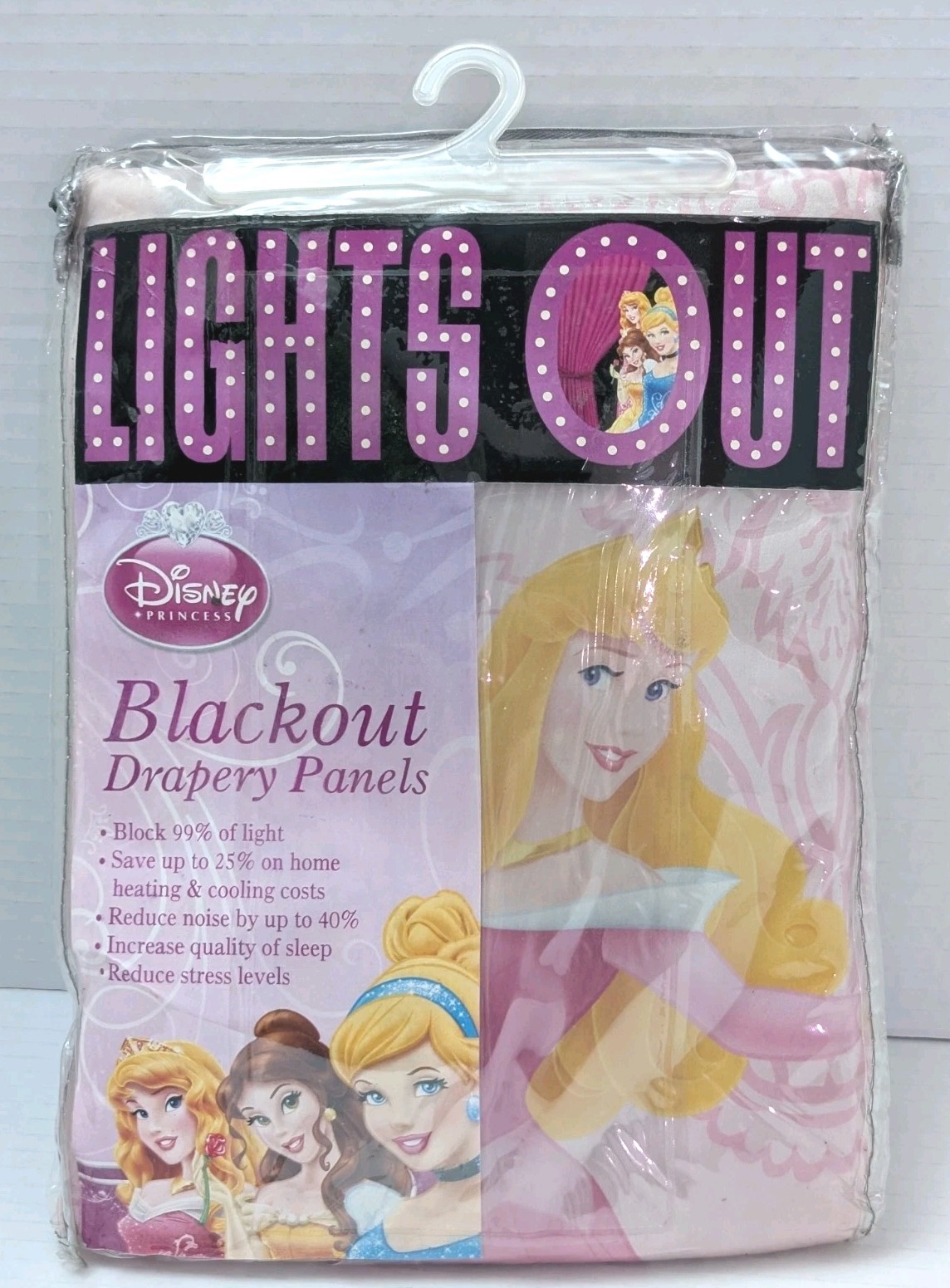 Disney Princess Lights Out Room Darkening Drapery Single Panel 42 X 63