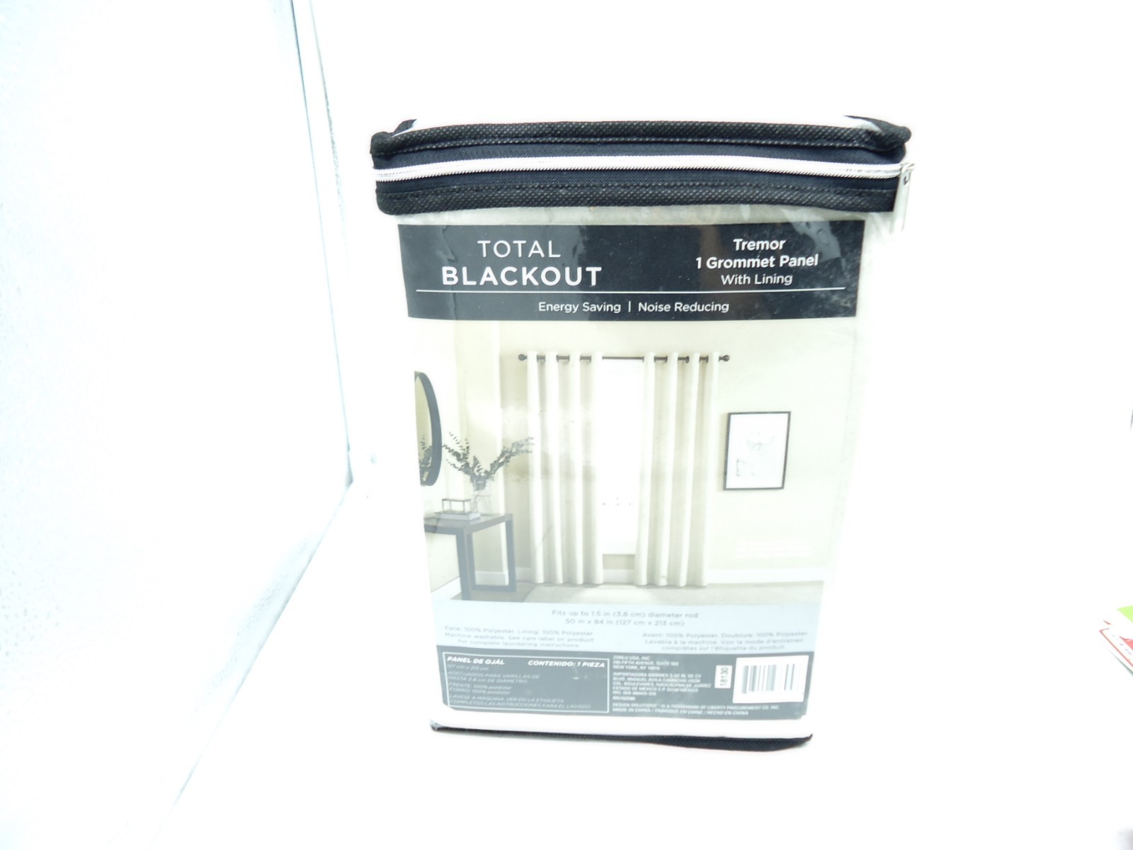 Blackout Tremor Lined Curtain Panel Energy Efficient Noise ReducE 84” Beige (BXA
