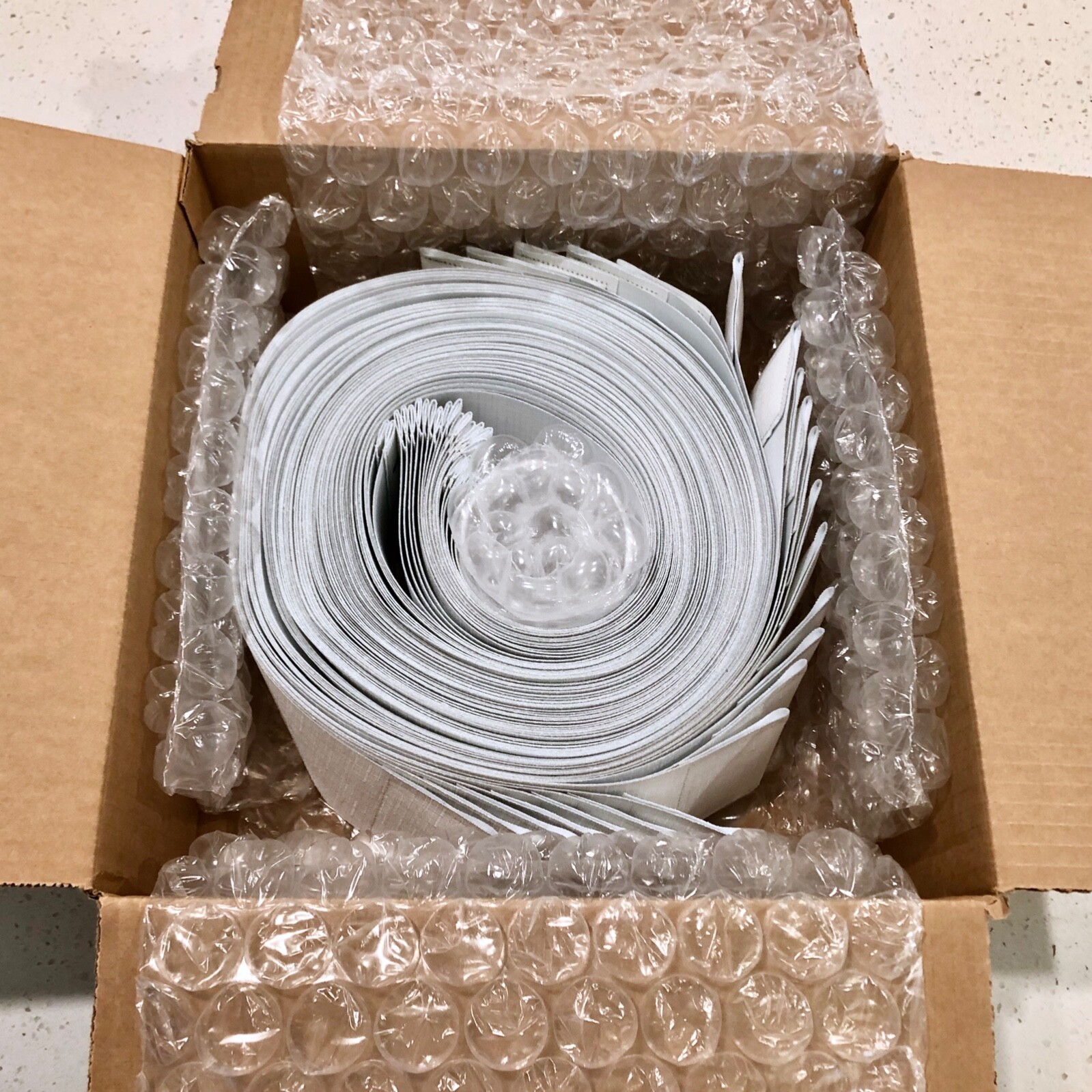 NEW White/ Off White Fabric Vertical Blinds