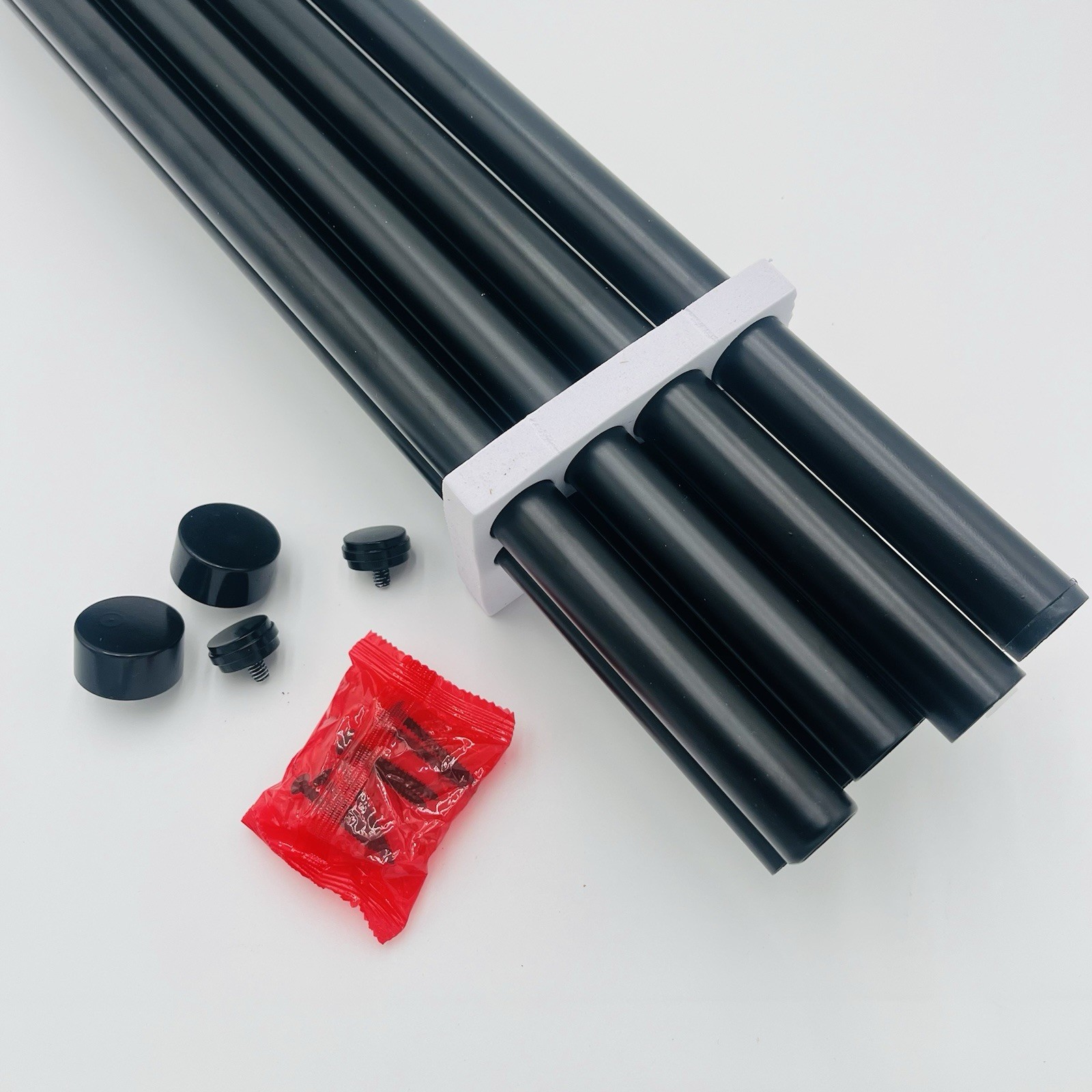 1 Inch Double Curtain Rods 66 to 120 Inches (5.5-10 Feet), Heavy 66-120″ Black