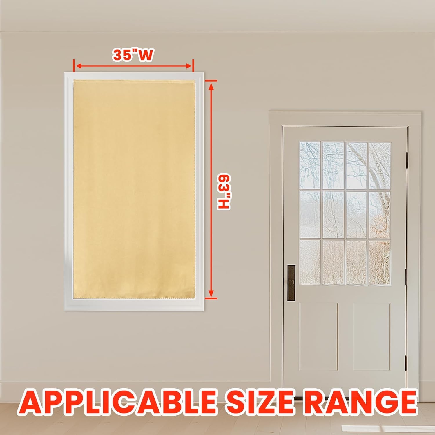 100% Blackout Self Adhesive Curtains Easy Install Thermal Insulated Portable