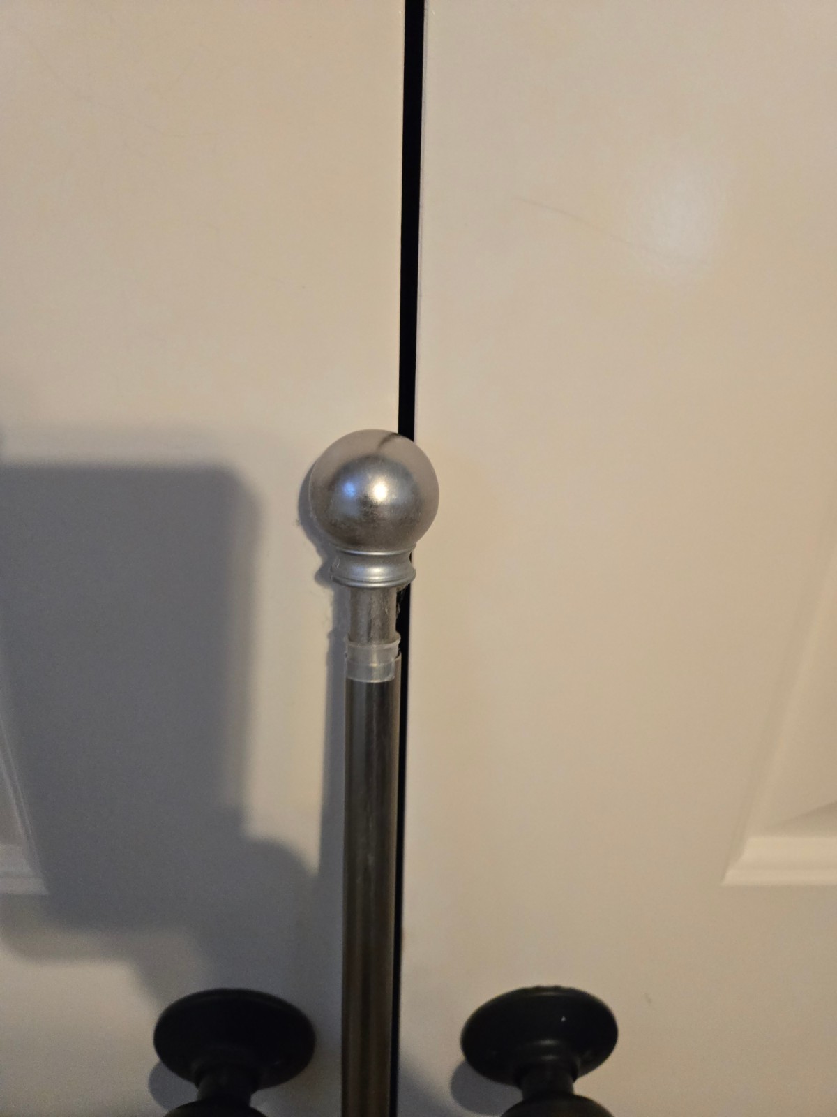 48 to 86 Inches Adjustable Ball End Window Curtain Rod – 1/2 Inch Diameter