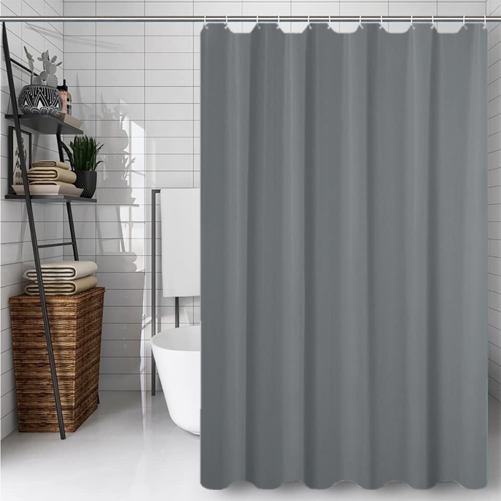 Hibate Grey (72×72 Inches) Fabric Shower 72″W x 72″L (Pack of 1),