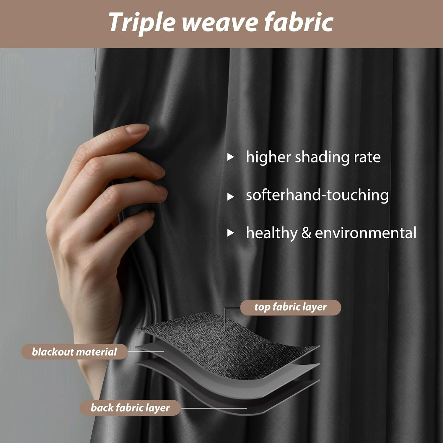 Room Divider Curtains with Ceiling Curtain Track Set Window Curtain