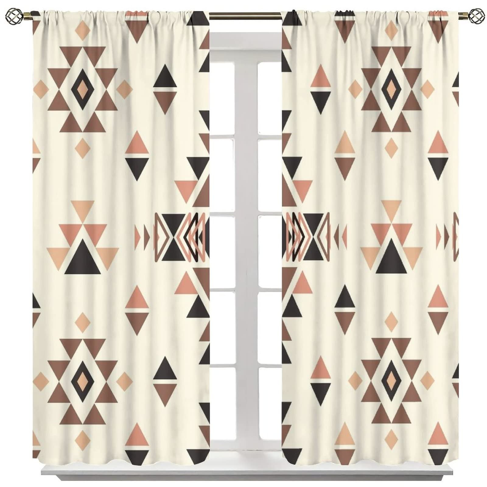 JESTRONRY Aztec Print Pattern 42″W x 45″L (Pack of 2),