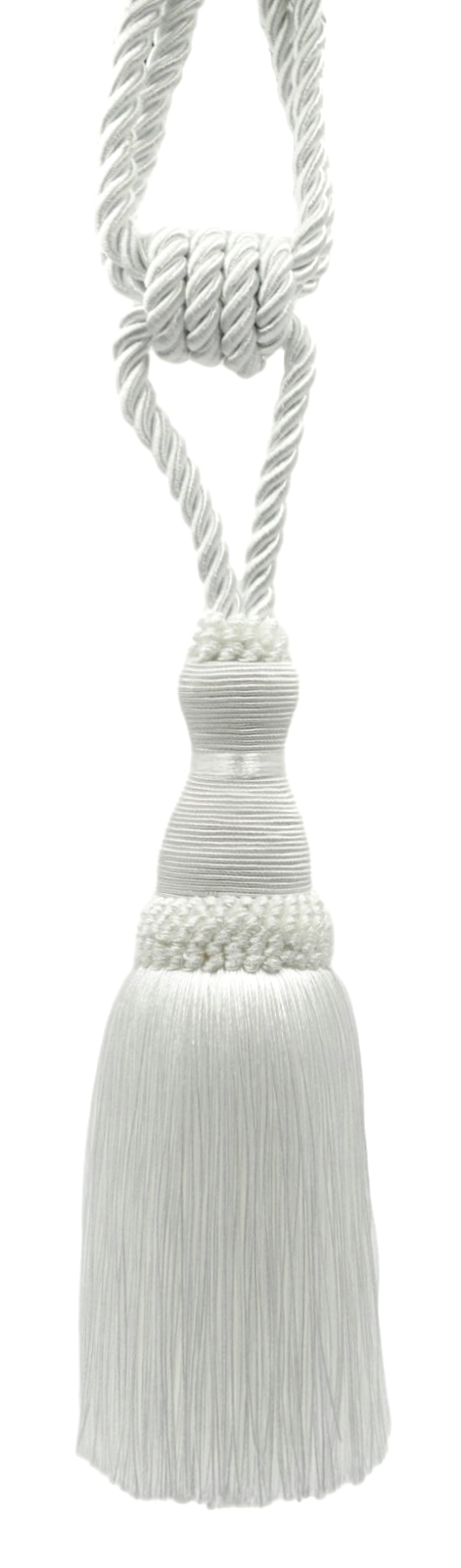 DÉCOPRO Tassel Tieback, Style# TBH8, Color# A1 – Pure White [Sold Individually]