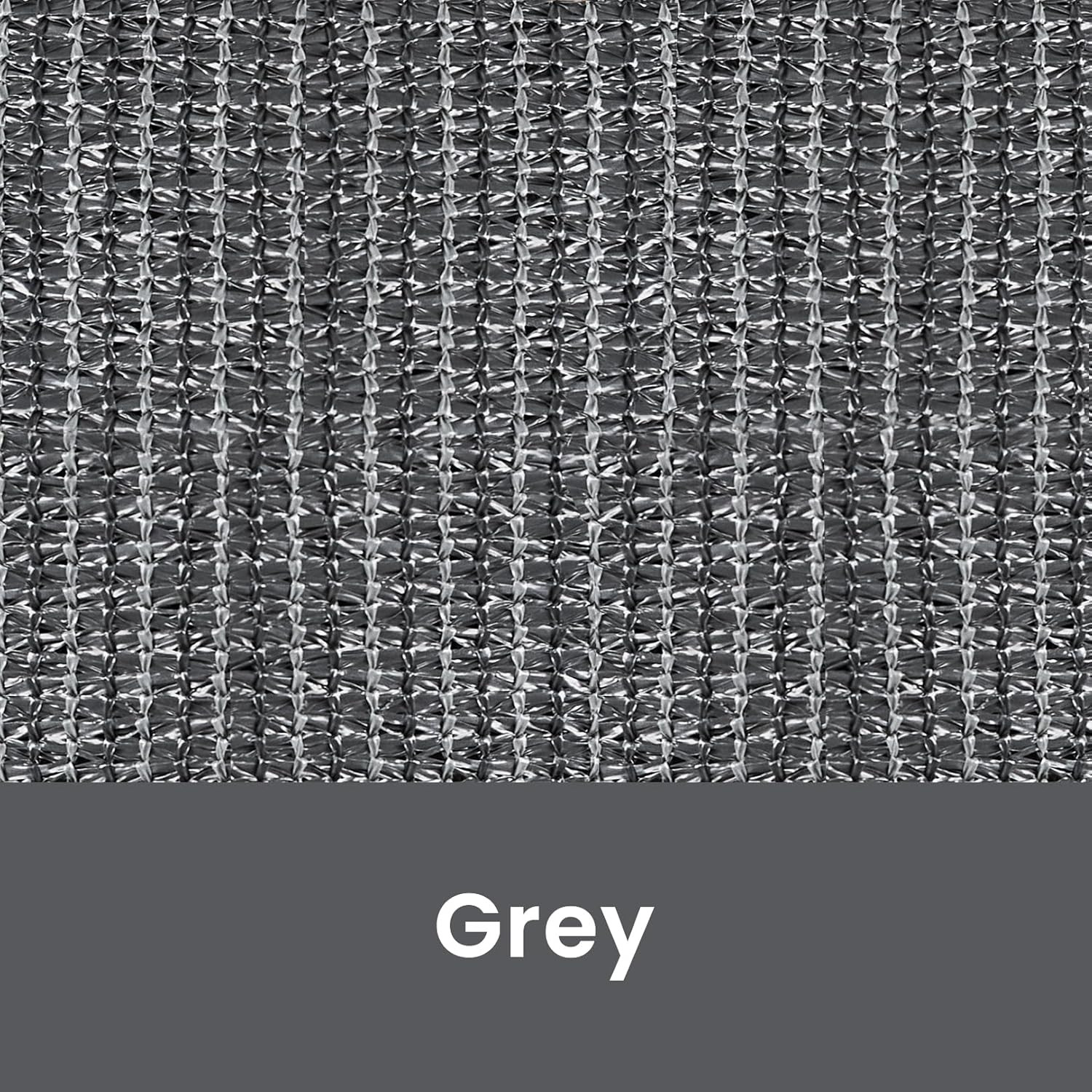 10’W X 8’H Gray Outdoor Roller Shade with Crank Wand Patio Shades Roll Up, Priva