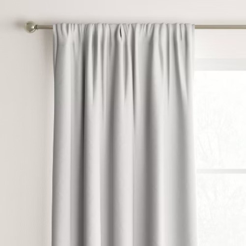 42″x84″ Room Darkening Heathered Window Curtain Panel White