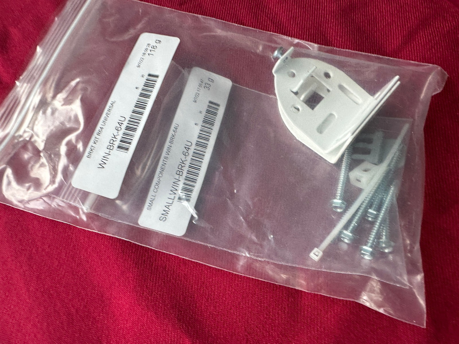 Lutron WIN-BRK-64U Roller 64 Universal Bracket New