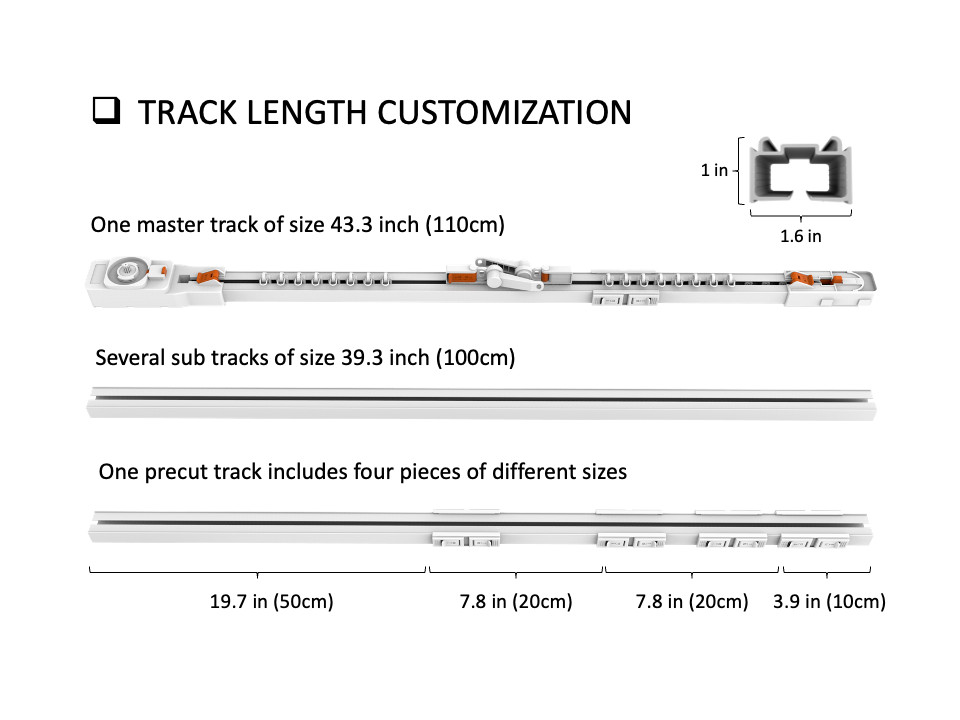 HC Beltless Smart Curtain System: WiFi Control, Heavy Duty, Easy Installation