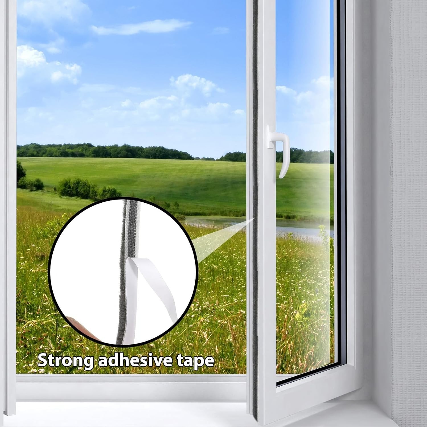 Durable Self-Adhesive Window Insulation – 33 Ft Gray Weather Stripping Felt Seal