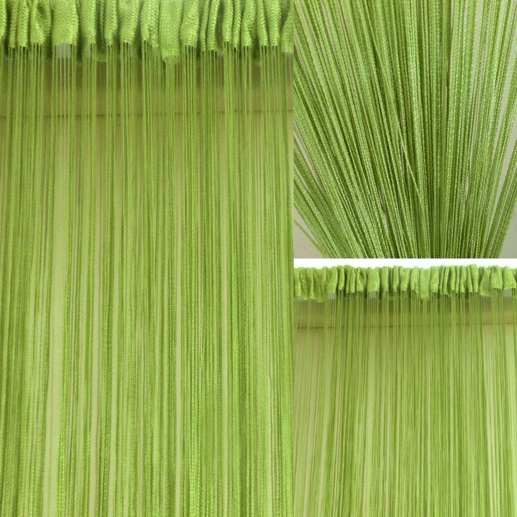 New 2 Piece Eyelet Door String Curtain Set – 7 feet