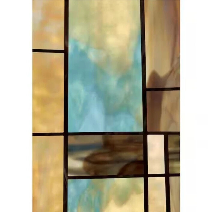 24 In. X 36 In. City Lights Decorative Window Film | Glass Stained