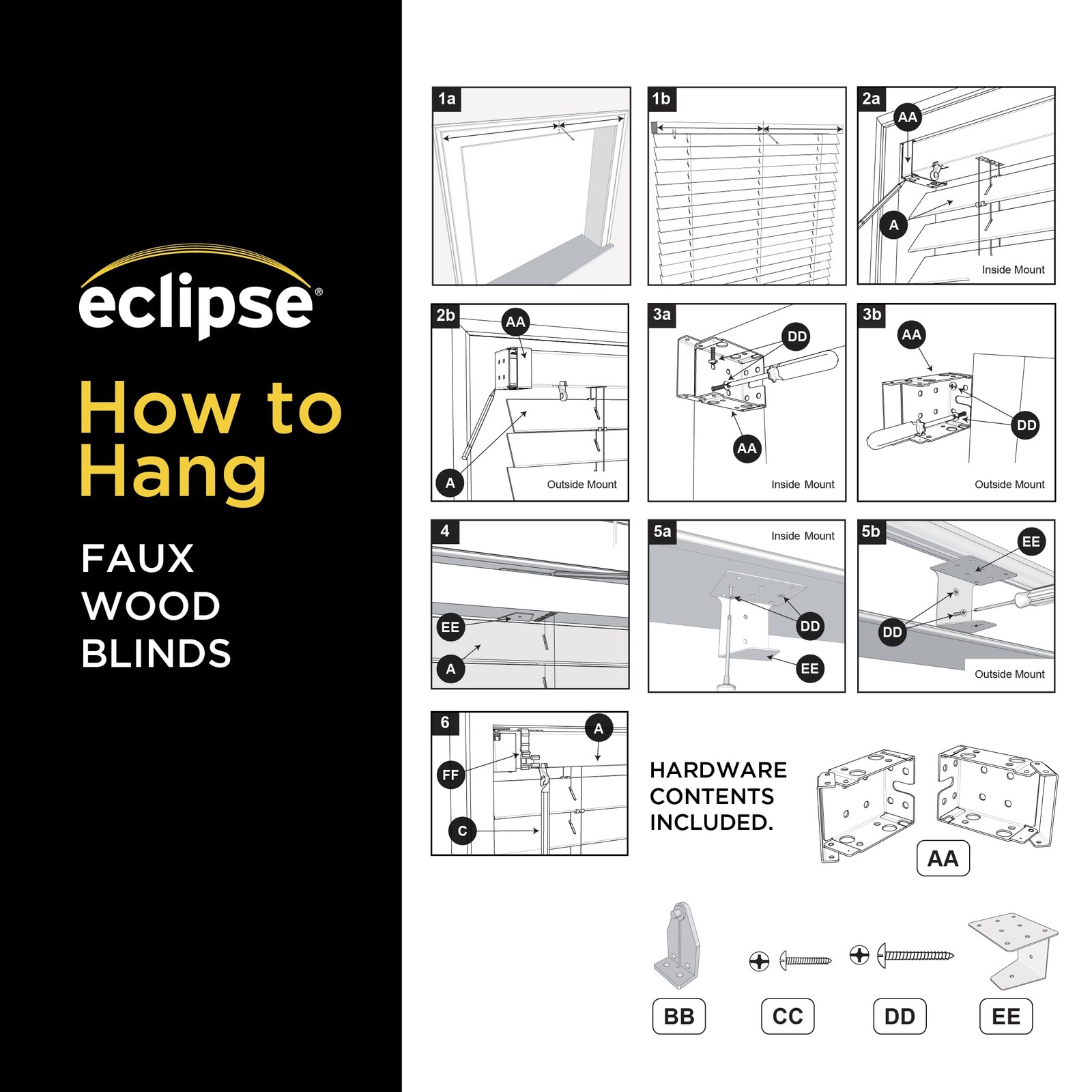 Eclipse 2In. Faux Wood Blinds 21W X 72L In Dark Oak – Blinds Certified
