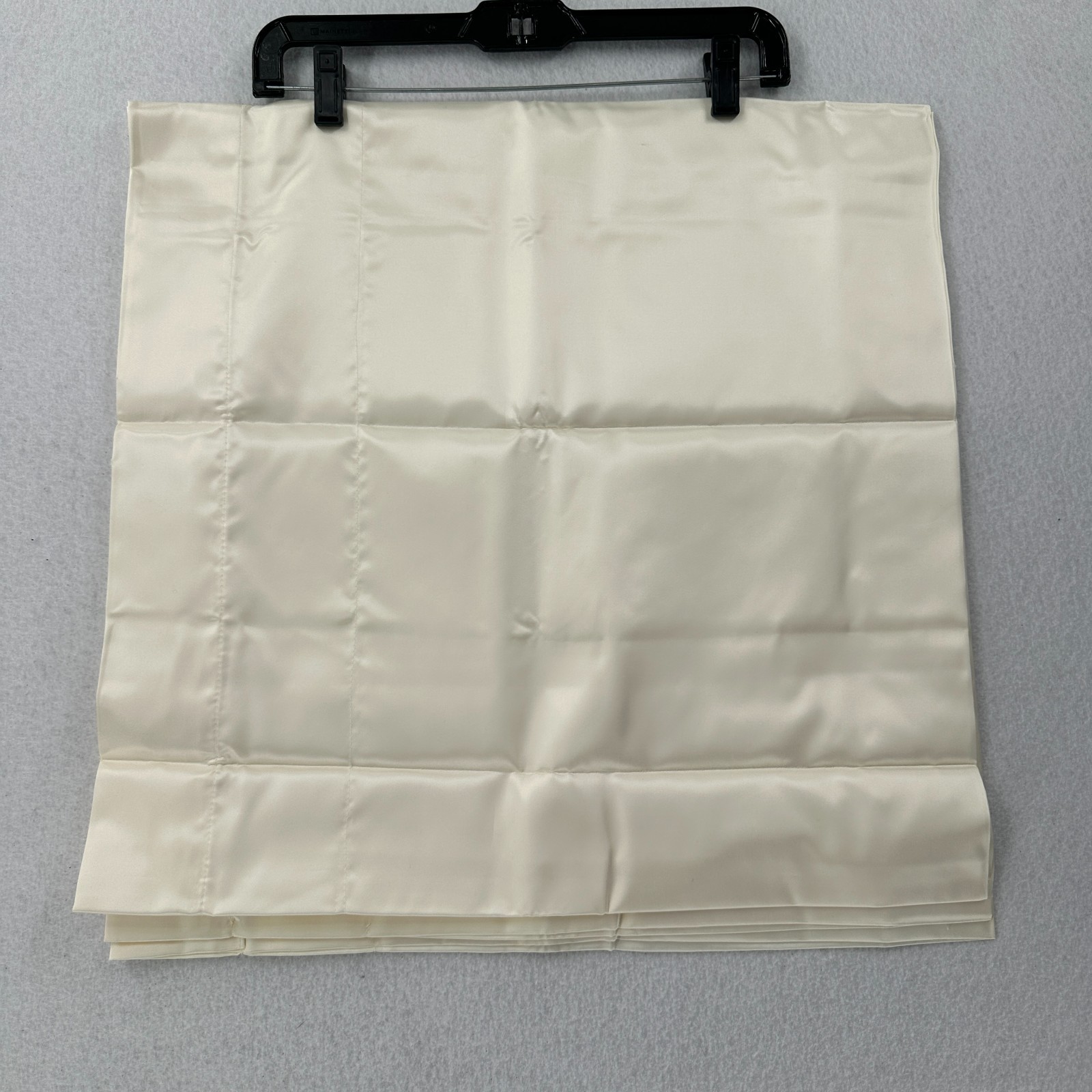Vintage Satin Shiny Curtain Valance Ivory Long 82″ x 21″ Made in USA