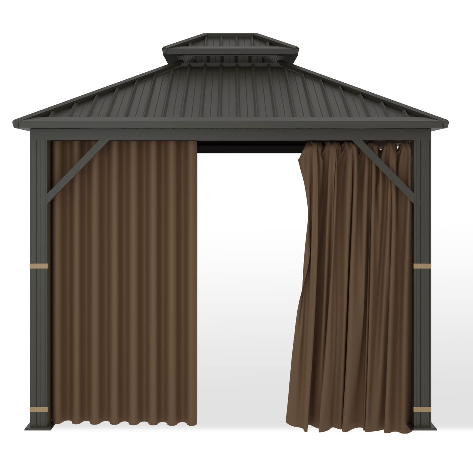 Gazebo Universal Replacement Privacy Curtain – Hugline 10′ x 12’Gazebo Side Wall