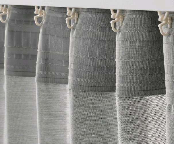 IKEA HILJA Curtains 1 Pair Gray w/ Heading Tape 57 x 98 1/2” 403.907.33 –