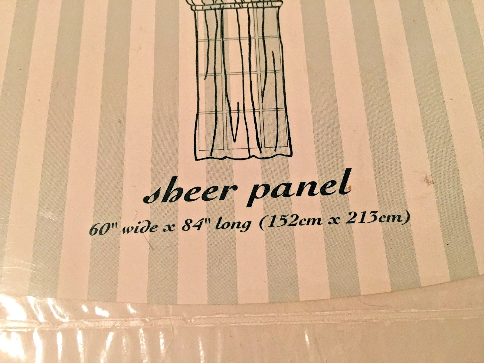 Waverly Sheer Panel 60″ Wide X 84″ Long Brown Drapes