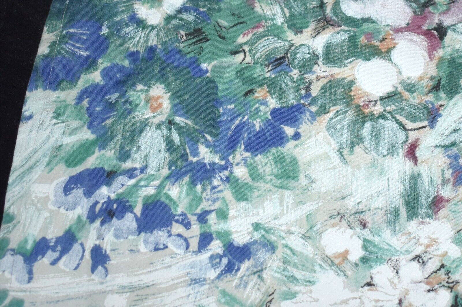 NICE Floral Valance Window Treatment Unbranded 14.5″W x 103″L Green Blue Purple