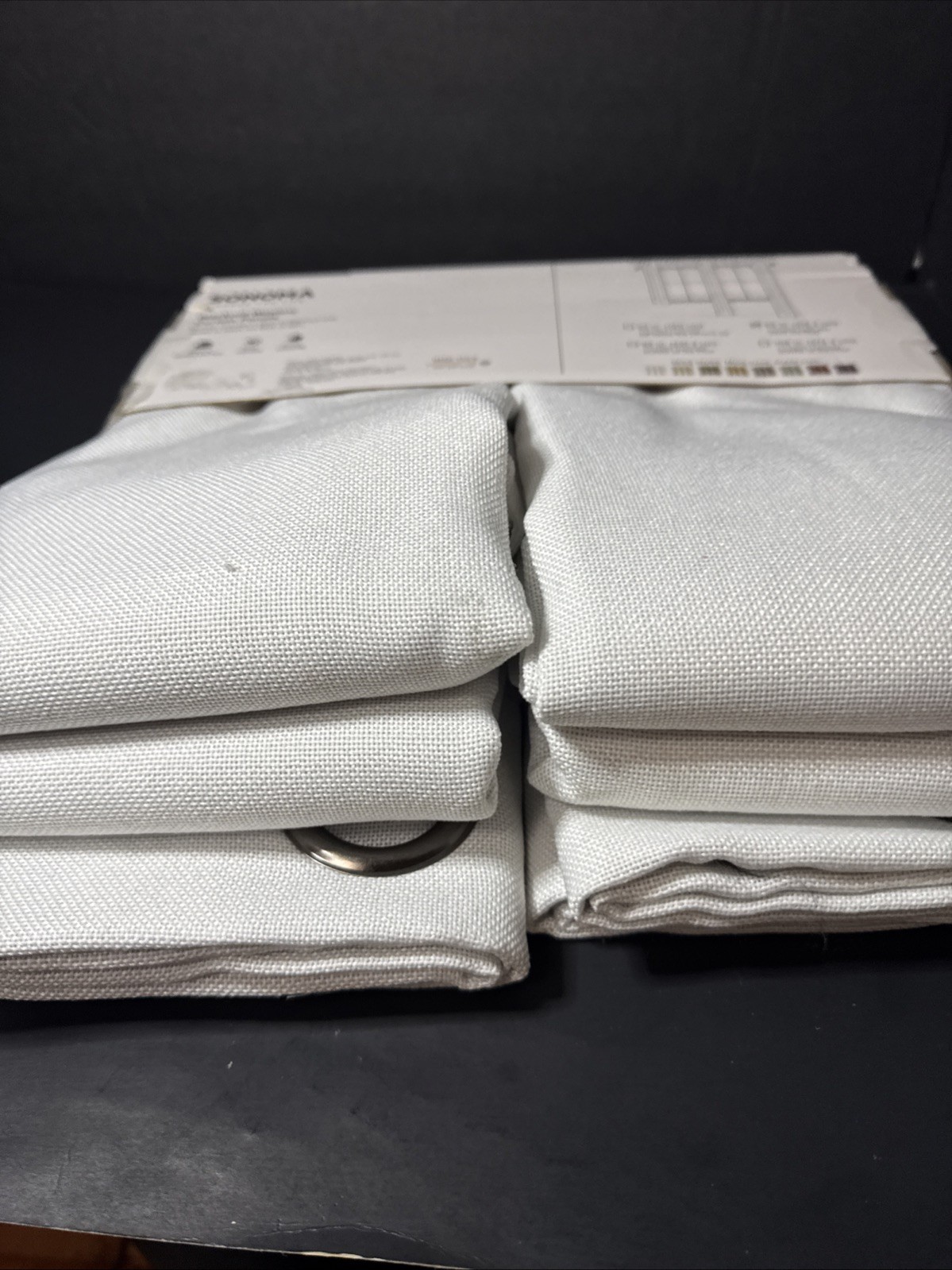 NEW Sonoma Blackout Window Curtain 2 Panels 50″ x 108″ Dynasty White Grommets