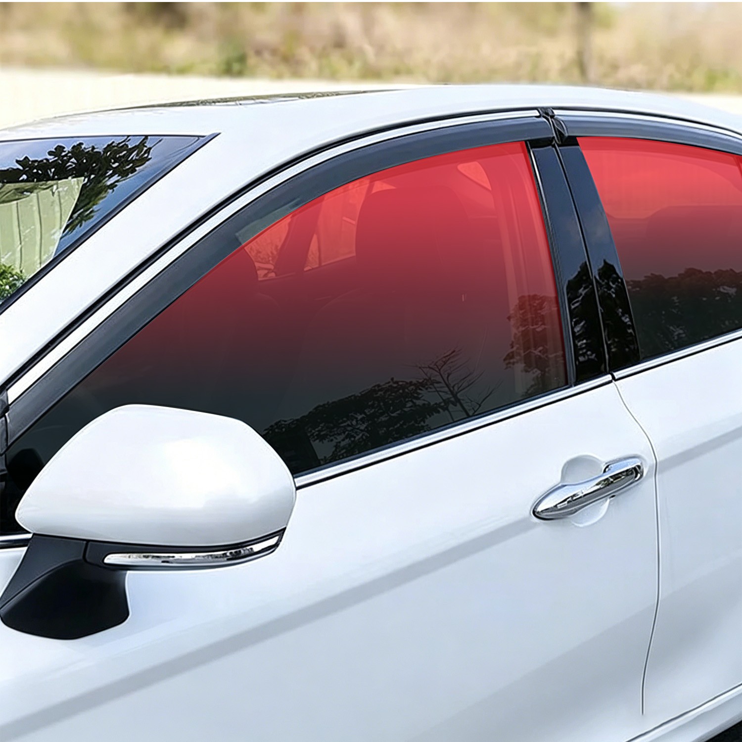 2-Color Gradients Car Window Tint Film, Windshield Sun Shade Film UV Protection