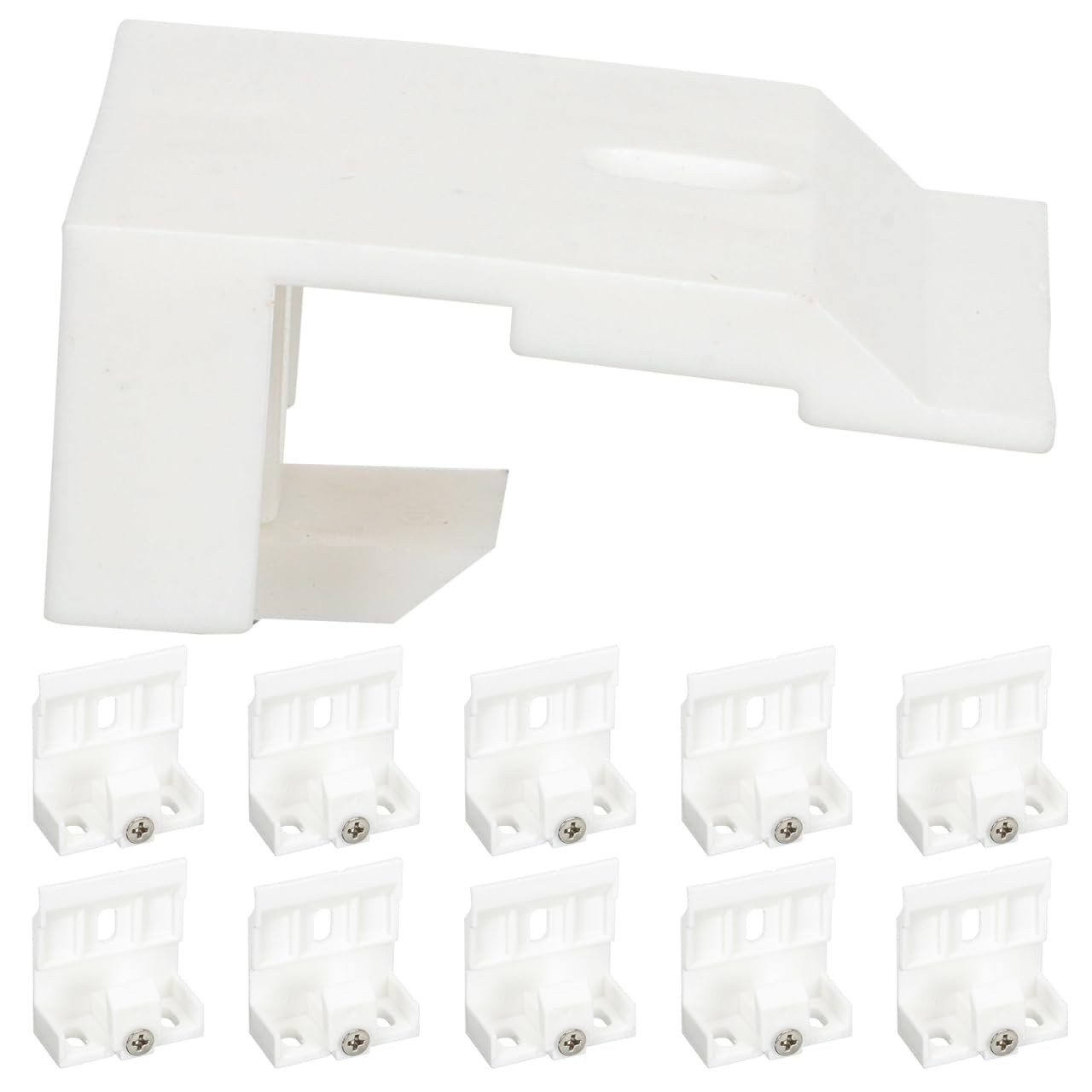 10 PCS Mount Bracket Holder, Pleated, Cellular Shades, Headrail Support Clip
