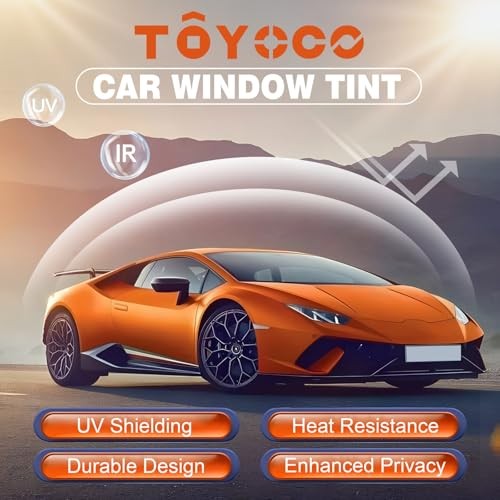 Car Window Tint Film-VLT Premium Cabon Tinting Roll | 24IN x 24″ x 100FT 50%