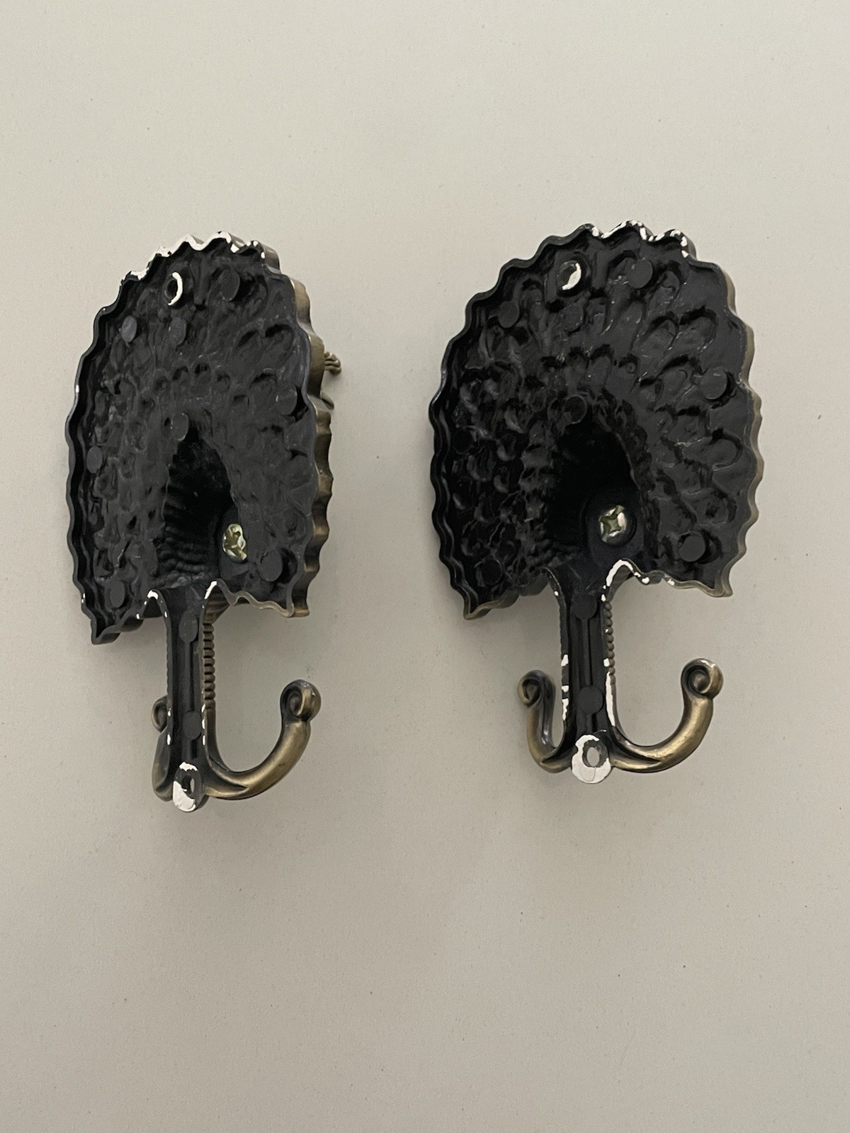 Curtain Tie Holdbacks, Zinc Alloy Wall Hook Hanging, Peacocks