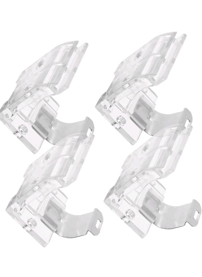 Set Of 4 Blinds Mounting Brackets Support Clip For Headrail Easy Installation