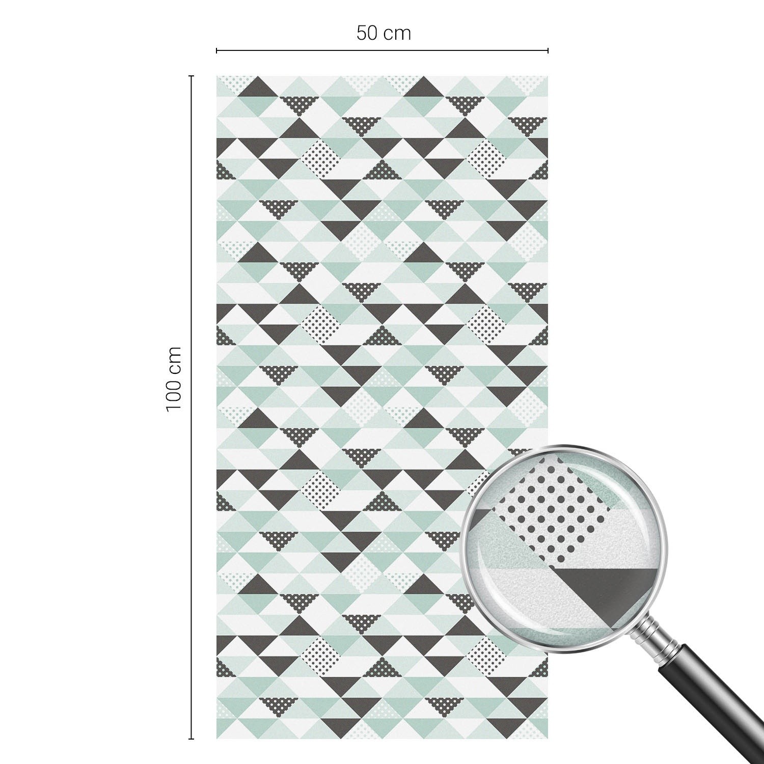Decorative Film Privacy Self Adhesive Triangular Patterns Abstraction
