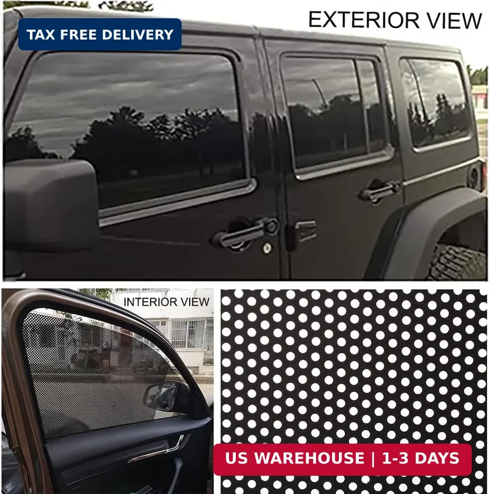 XhuangTech One Way Privacy Window Film,Perforated Vinyl Window Film,Self Adhesiv