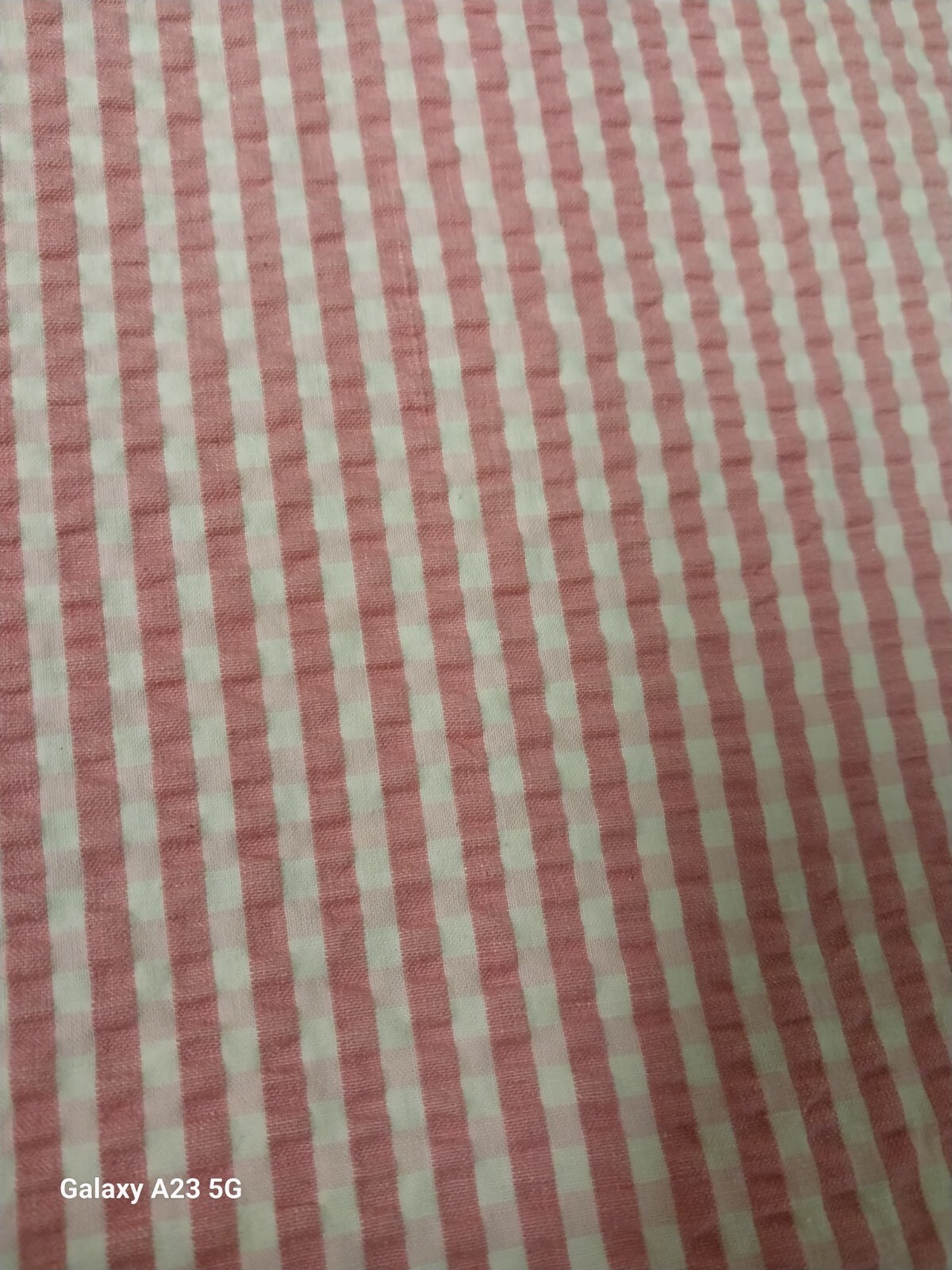 Custom Made Drapes Pink & White Stripe-84″ Long Tiebacks-Double Fabric-Warm!