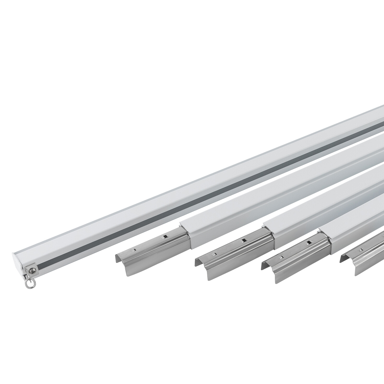 Track Kit With Roller Hooks Wall Mount Curtain Track 12ft-18ft Track System New