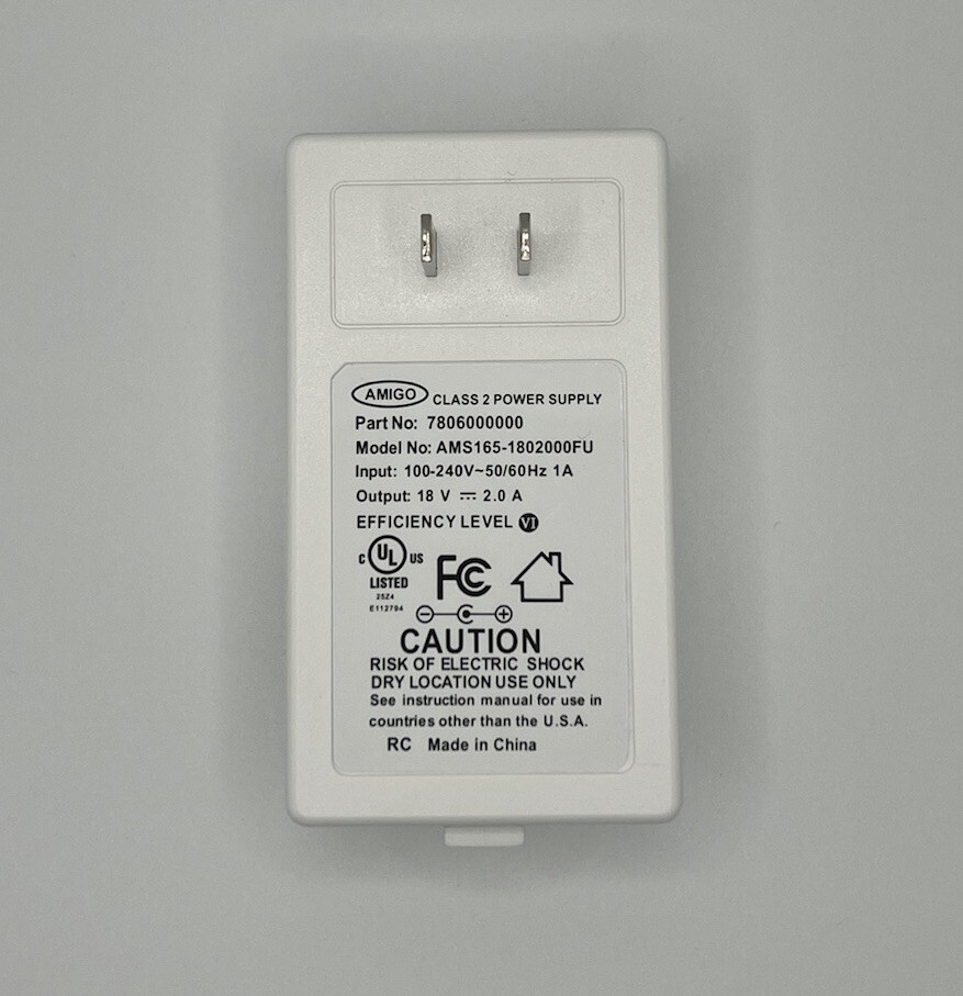 Hunter Douglas (NO MORE BATTERIES) NEW 18V DC Plug-In Transformer— Powerview