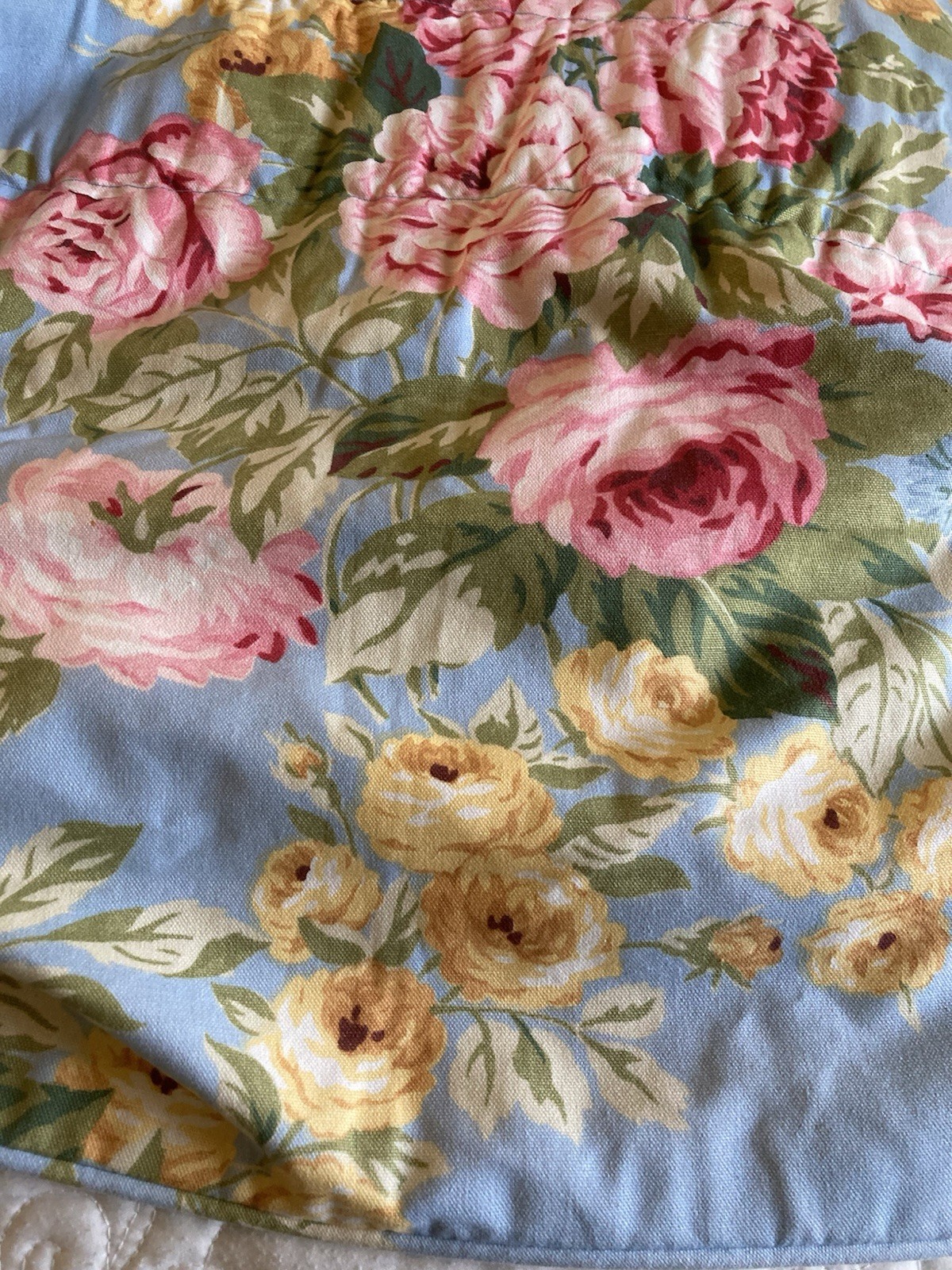 Custom Made Waverly or Ralph Lauren Valance Cabbage Roses Floral 16”x152” Lined