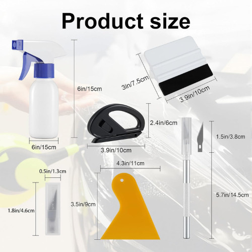 Complete Car Window Tinting Kit – 5 Essential Tools for Privacy and Style