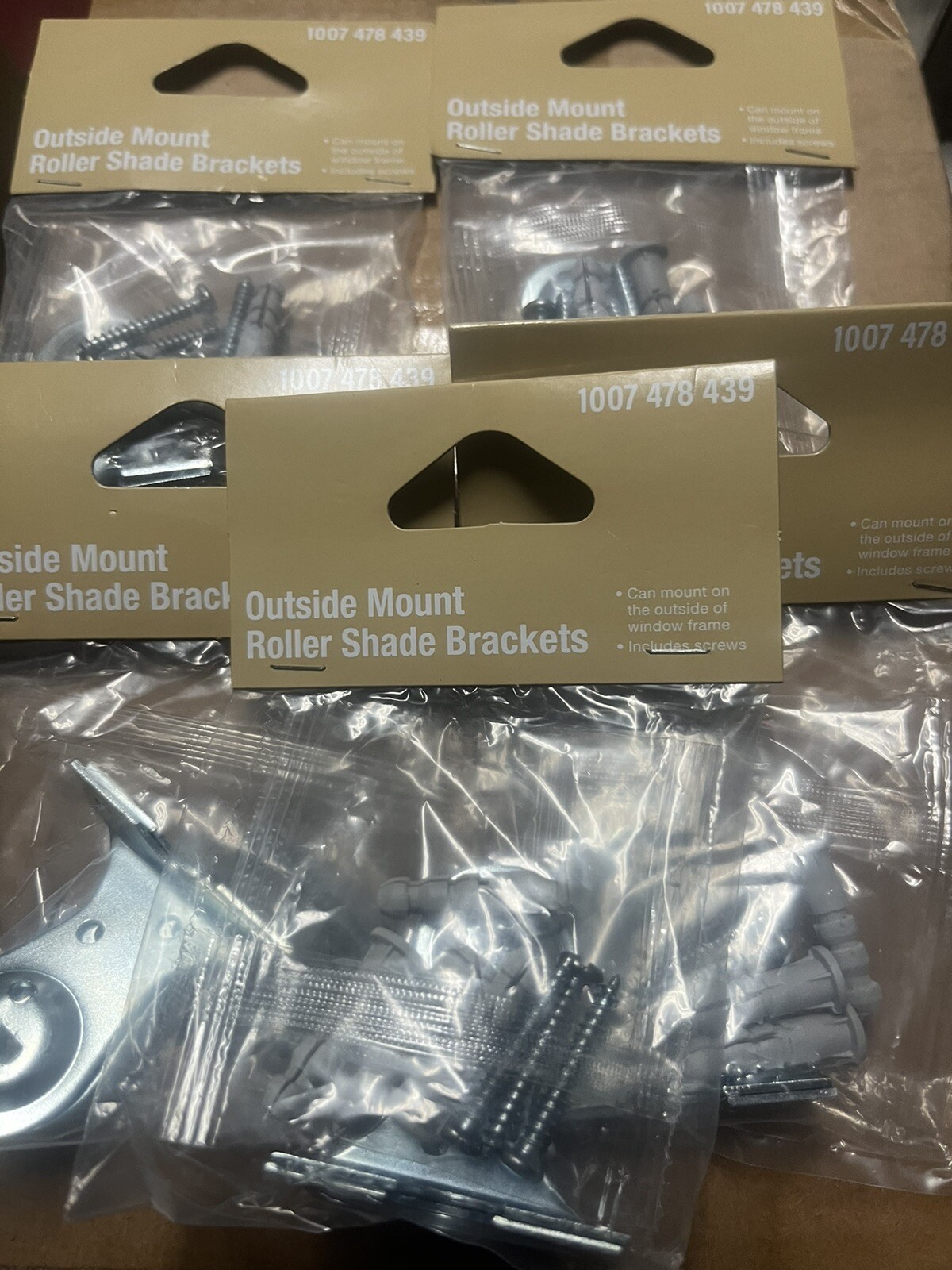 Universal Roller Shade Brackets with Screws 1007 478 439 5 Pack