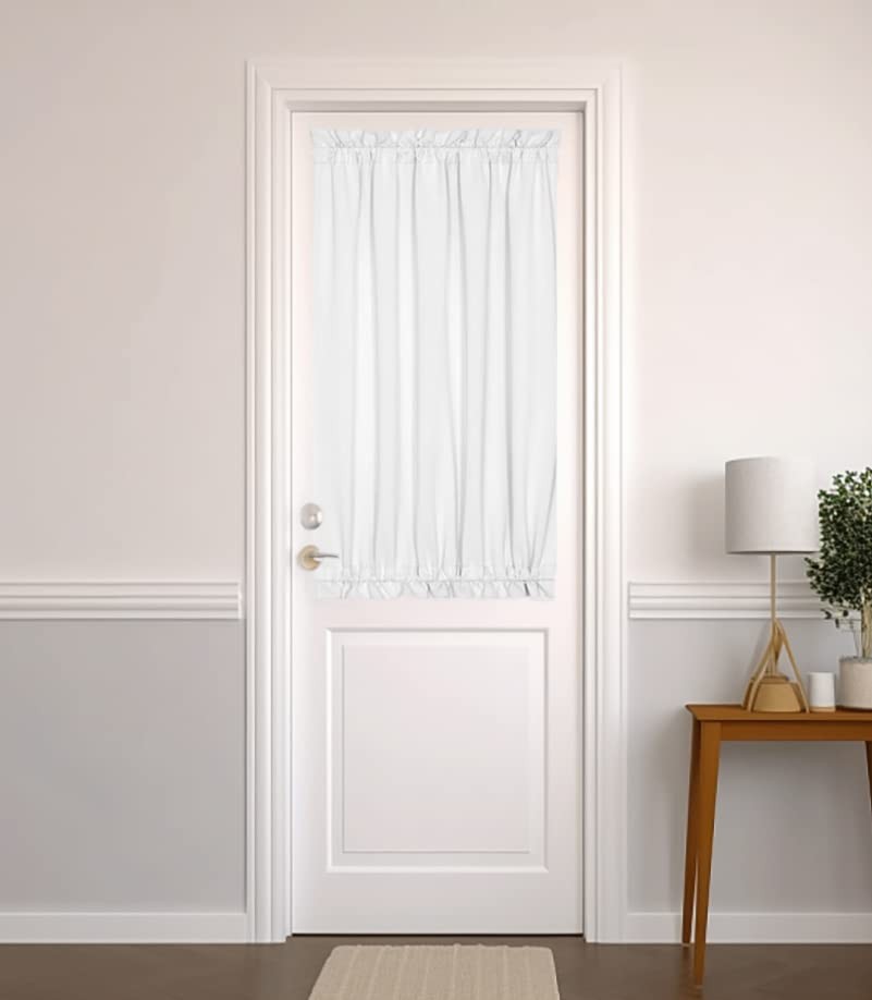 Small Door Window Curtains for Front Door, Blackout French Door Curtain Panel