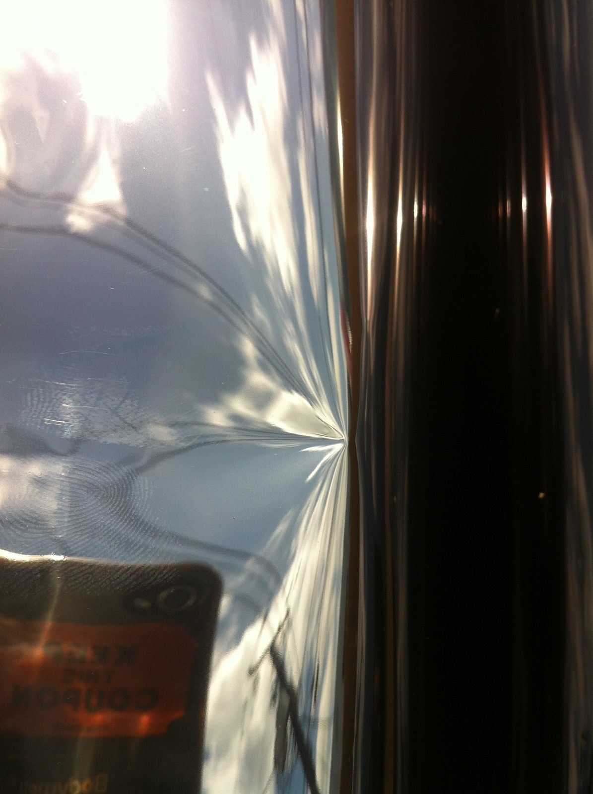 24″ x10 feet SIlver Crome // Black Car Home Commercial HP 2ply 05% Dark Mirror