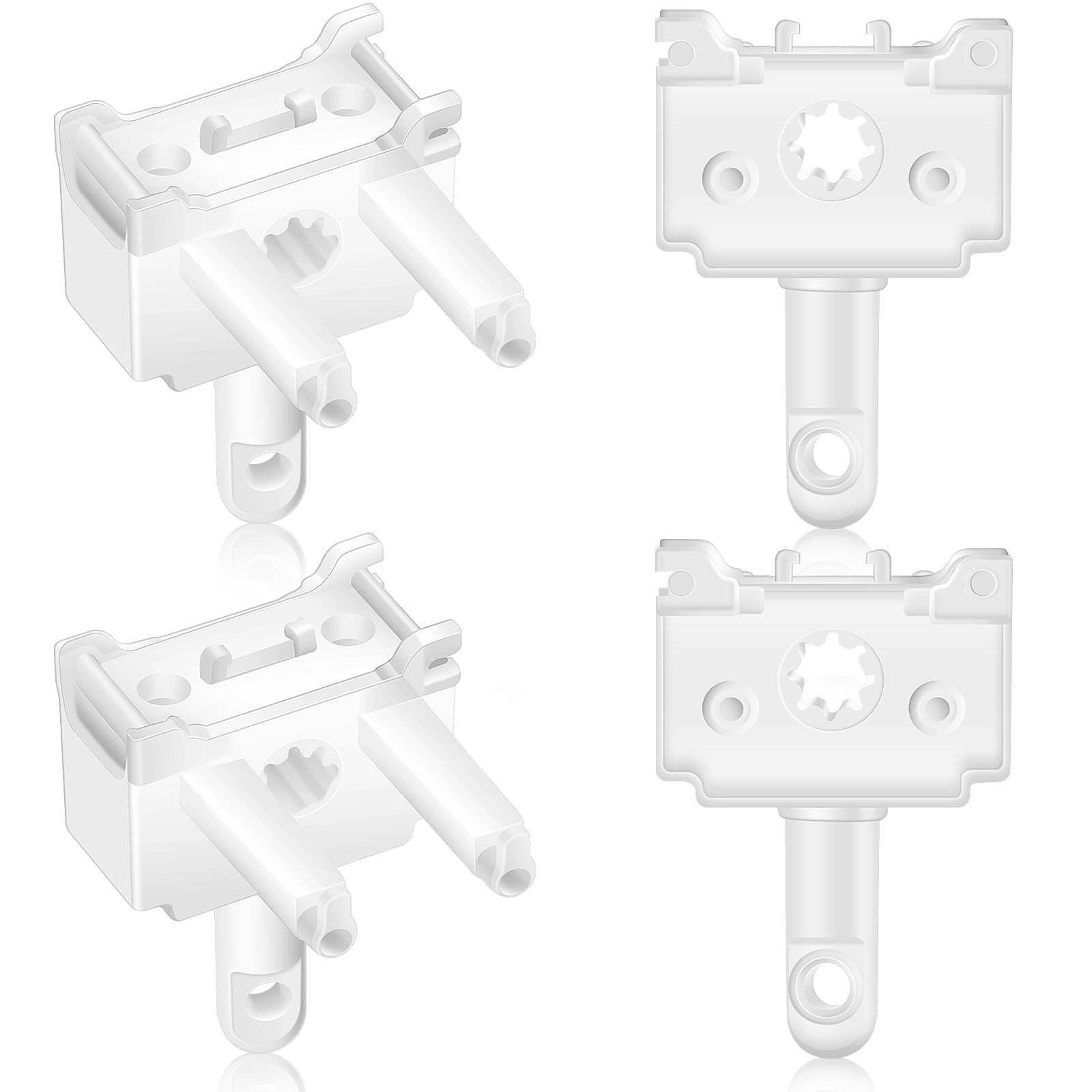 Vercraft 4 Pcs Vertical Blind Wand Control Replacement Repair One Size, White
