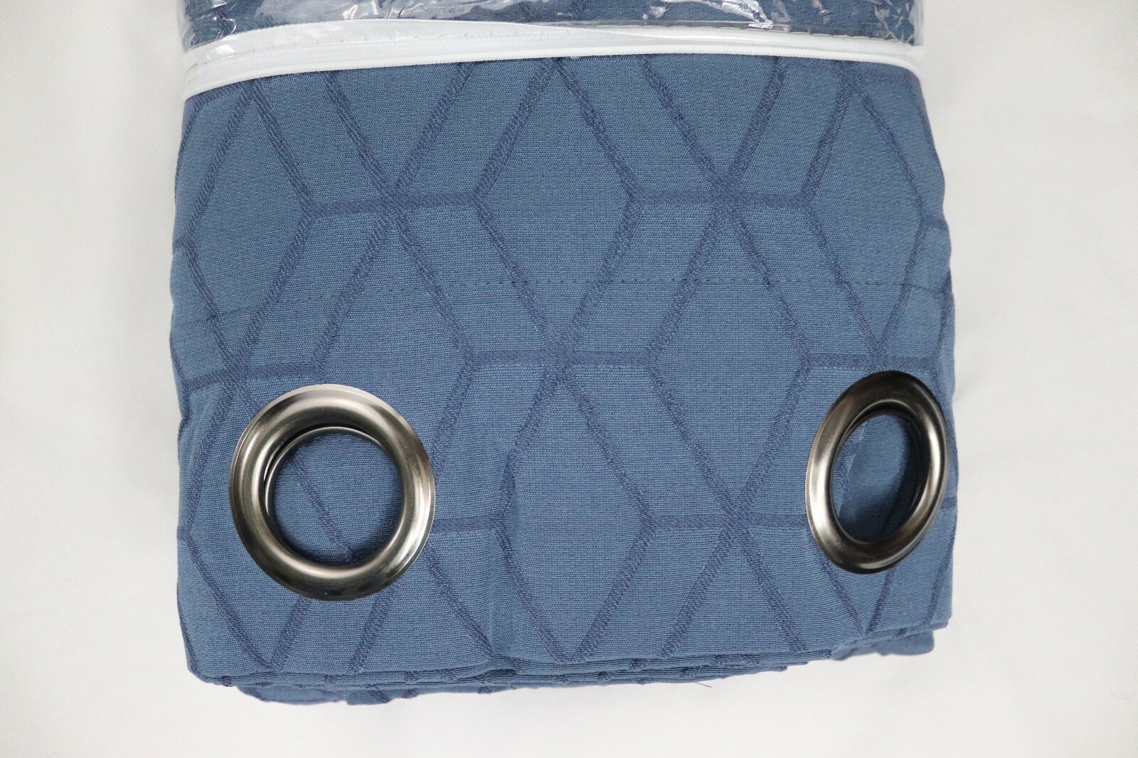 JCP 50 X 108 Beckett Blackout Grommet Curtain Panel Drape Worn Indigo Blue