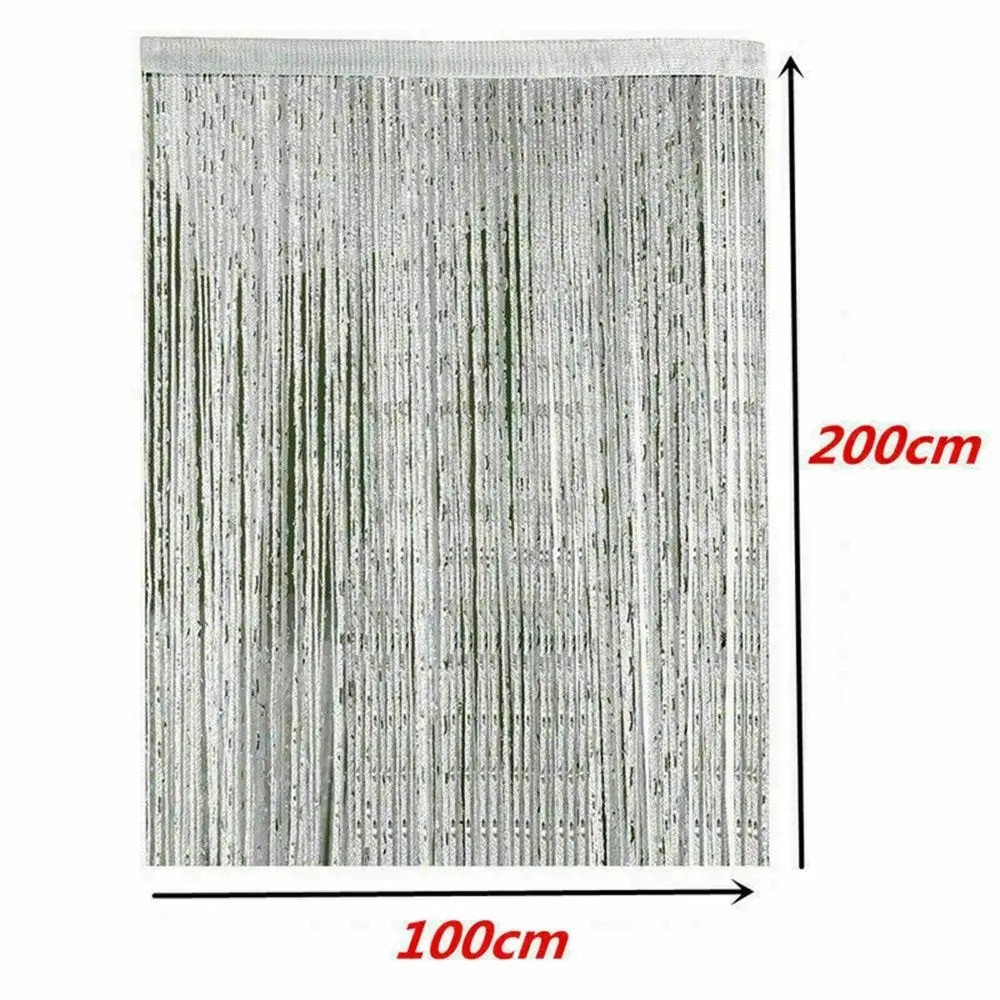 STRING CURTAIN – Doors Windows Dividers Fly Screen 90cm & 195cm Upto 280cm Drop