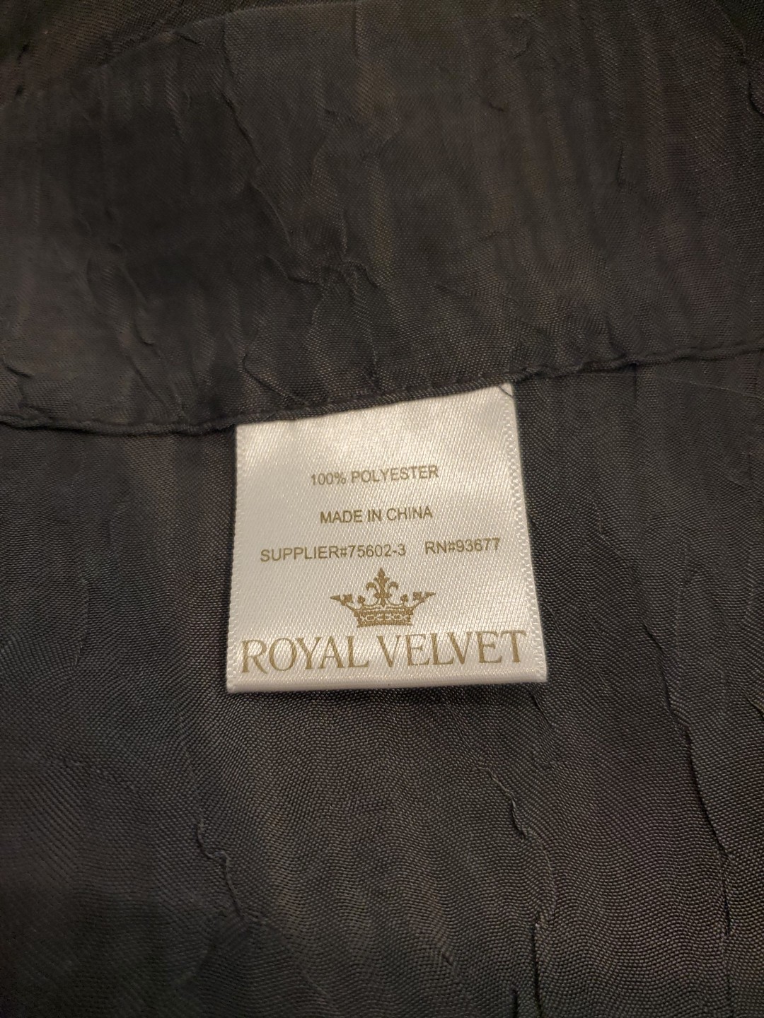 Royal Velvet 50″x 96″ Gray Crushed Voile Sheer Rod Pocket 2 Panels Curtains