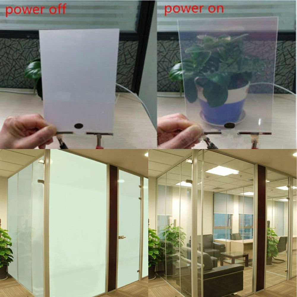 Black/White Smart Film Switchable Power on Privacy Electronic Power Custom Size