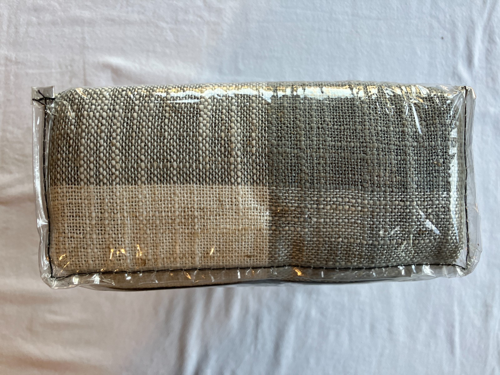 Allen + Roth 3728124 50” x 95” Curtain Panel, Gray Plaid, Rod Pocket, Single